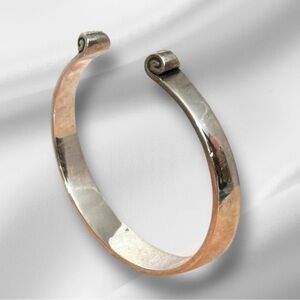 James Avery ArtisayRetired Bracelet Greek Scroll Cuff Sterling 6.75 26.8g 0684 R